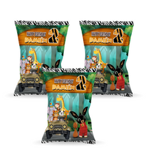 Afbeelding in Gallery-weergave laden, Gepersonaliseerde Bing Safari popcorn uitdeelzakjes