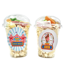 Afbeelding in Gallery-weergave laden, Gepersonaliseerde DIY Circus snoep en popcorn bekers