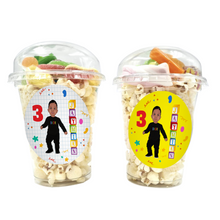 Afbeelding in Gallery-weergave laden, Gepersonaliseerde ABC 123 snoep en popcorn bekers