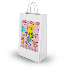 Afbeelding in Gallery-weergave laden, Gepersonaliseerde Pokémon (Meisjes) traktatie uitdeel tasjes
