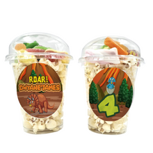 Afbeelding in Gallery-weergave laden, Gepersonaliseerde Dino snoep en popcorn bekers
