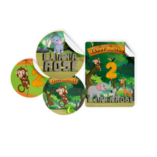 Afbeelding in Gallery-weergave laden, Gepersonaliseerde Jungle Fever Stickers