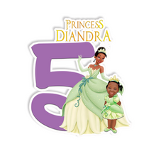 Afbeelding in Gallery-weergave laden, Gepersonaliseerde Prinses Tiana centerpiece (tafel decoratie)