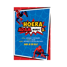 Afbeelding in Gallery-weergave laden, Gepersonaliseerde Spider-Man uitnodiging (digitaal)