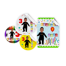 Afbeelding in Gallery-weergave laden, Gepersonaliseerde ABC 123 Stickers