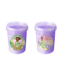 Afbeelding in Gallery-weergave laden, Gepersonaliseerde Prinses Tiana suikerspin emmers