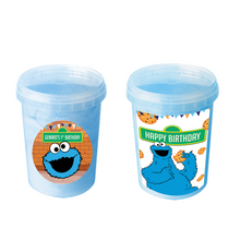 Afbeelding in Gallery-weergave laden, Gepersonaliseerde Koekie Monster suikerspin emmers