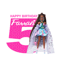 Afbeelding in Gallery-weergave laden, Gepersonaliseerde Barbie Modepop centerpiece (tafel decoratie)