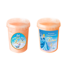 Afbeelding in Gallery-weergave laden, Gepersonaliseerde Assepoester suikerspin emmers