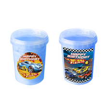 Afbeelding in Gallery-weergave laden, Gepersonaliseerde Hotwheels suikerspin emmers