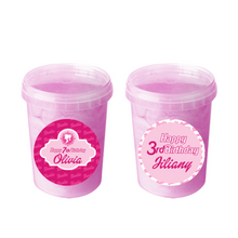 Afbeelding in Gallery-weergave laden, Gepersonaliseerde Barbie suikerspin emmers