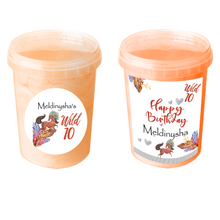 Afbeelding in Gallery-weergave laden, Gepersonaliseerde Paarden (Bohemian-editie) suikerspin emmers