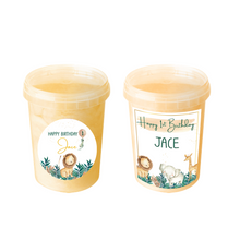 Afbeelding in Gallery-weergave laden, Gepersonaliseerde Safari suikerspin emmers