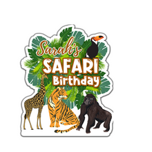 Afbeelding in Gallery-weergave laden, Gepersonaliseerde Safari Wild centerpiece (tafel decoratie)