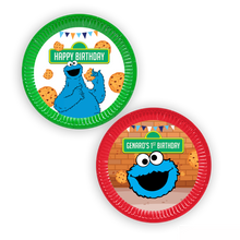 Afbeelding in Gallery-weergave laden, Gepersonaliseerde Koekie Monster borden