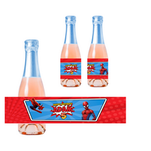 Afbeelding in Gallery-weergave laden, Gepersonaliseerde Spider-Man Kinder champagne / Bubbelsap labels