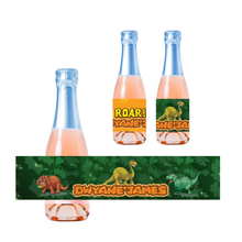 Afbeelding in Gallery-weergave laden, Gepersonaliseerde Dino Kinder champagne / Bubbelsap labels