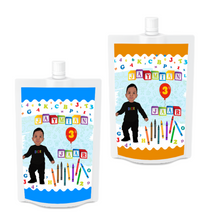 Afbeelding in Gallery-weergave laden, Gepersonaliseerde ABC 123 Drinkzakjes