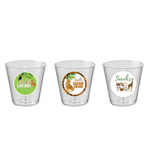 Afbeelding in Gallery-weergave laden, Gepersonaliseerde transparante Safari Wild bekers