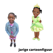 Afbeelding in Gallery-weergave laden, Gepersonaliseerde Prinses Tiana ronde regenboog lollies