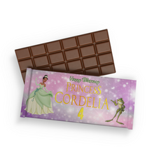 Afbeelding in Gallery-weergave laden, Gepersonaliseerde Prinses Tiana chocoladereep
