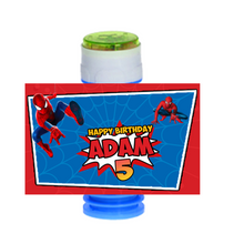 Afbeelding in Gallery-weergave laden, Gepersonaliseerde Spider-Man bellenblaas