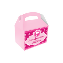 Afbeelding in Gallery-weergave laden, Gepersonaliseerde Barbie traktatie uitdeel doos