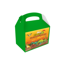 Afbeelding in Gallery-weergave laden, Gepersonaliseerde Dino traktatie uitdeel doos