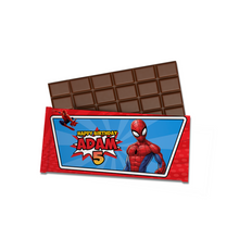 Afbeelding in Gallery-weergave laden, Gepersonaliseerde Spider-Man chocoladereep