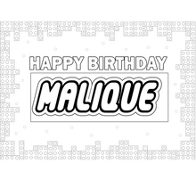 Afbeelding in Gallery-weergave laden, Gepersonaliseerde Lego kleurplaten