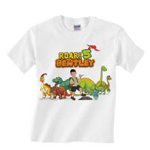 Afbeelding in Gallery-weergave laden, Gepersonaliseerde Dino T-shirts