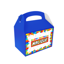 Afbeelding in Gallery-weergave laden, Gepersonaliseerde Lego traktatie uitdeel doos
