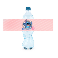Afbeelding in Gallery-weergave laden, Gepersonaliseerde Stitch waterfles labels en stickers