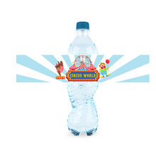 Afbeelding in Gallery-weergave laden, Gepersonaliseerde Circus waterfles labels en stickers