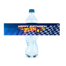 Afbeelding in Gallery-weergave laden, Gepersonaliseerde Hotwheels waterfles labels en stickers