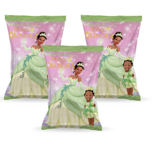 Afbeelding in Gallery-weergave laden, Gepersonaliseerde Prinses Tiana chips zakjes
