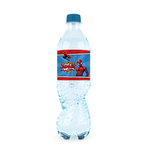 Afbeelding in Gallery-weergave laden, Gepersonaliseerde Spider-Man waterfles labels en stickers