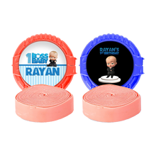 Afbeelding in Gallery-weergave laden, Gepersonaliseerde Boss Baby ronde kauwgom rollen