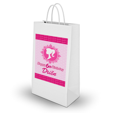 Afbeelding in Gallery-weergave laden, Gepersonaliseerde Barbie traktatie uitdeel tasjes