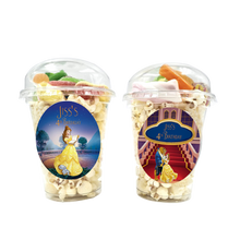 Afbeelding in Gallery-weergave laden, Gepersonaliseerde DIY Belle en het Beest snoep en popcorn bekers