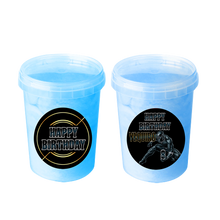 Afbeelding in Gallery-weergave laden, Gepersonaliseerde Black Panther suikerspin emmers