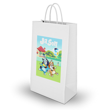Afbeelding in Gallery-weergave laden, Gepersonaliseerde Bluey (Jongens) traktatie uitdeel tasjes