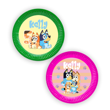 Afbeelding in Gallery-weergave laden, Gepersonaliseerde Bluey (Meisjes) borden