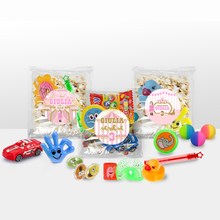 Afbeelding in Gallery-weergave laden, Gepersonaliseerde Pink Circus snoep en popcorn speelgoed traktatie
