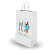 Afbeelding in Gallery-weergave laden, Gepersonaliseerde Pastel Silver traktatie uitdeel tasjes