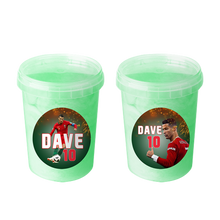 Afbeelding in Gallery-weergave laden, Gepersonaliseerde Ronaldo suikerspin emmers