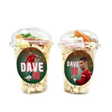 Afbeelding in Gallery-weergave laden, Gepersonaliseerde Ronaldo snoep en popcorn bekers