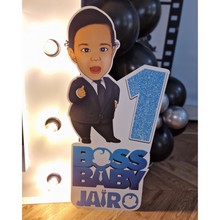 Afbeelding in Gallery-weergave laden, Gepersonaliseerde grote Boss Baby cut-out foamboard