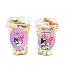 Afbeelding in Gallery-weergave laden, Gepersonaliseerde Kuromi en My Melody snoep en popcorn bekers
