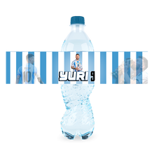 Afbeelding in Gallery-weergave laden, Gepersonaliseerde Messi waterfles labels en stickers